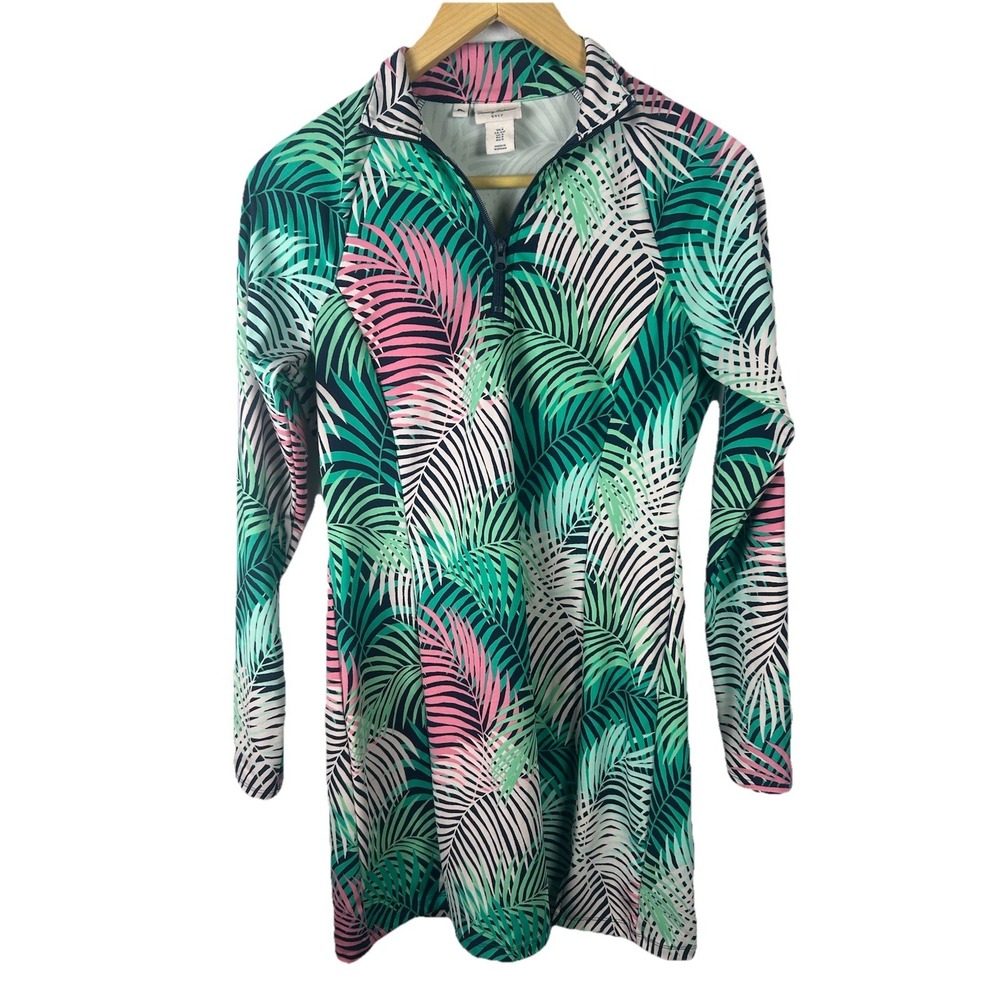 Tommy Bahama Womens Golf Dress Racquet Ball Tennis Preppy Tropical Colorful Sz S